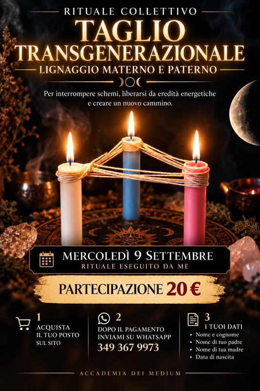 Rituale Collettivo di Taglio Transgenerazionale – Lignaggio Materno e Paterno