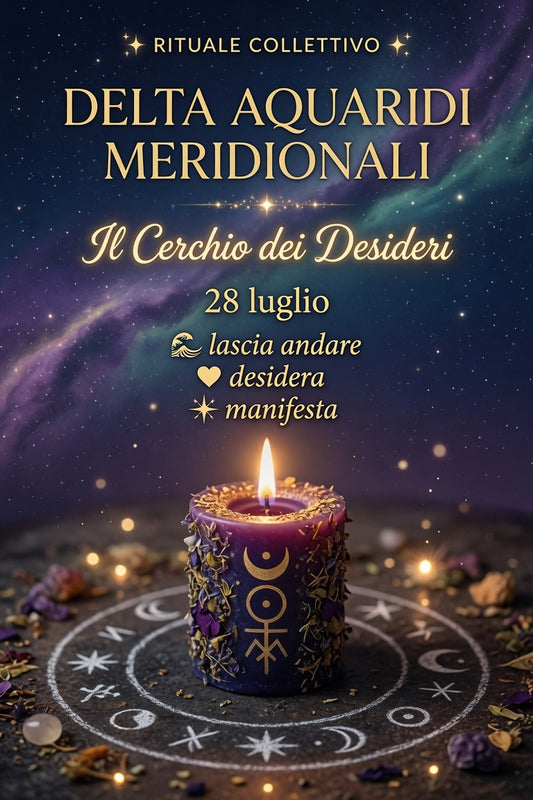 DELTA AQUARIDI MERIDIONALI ✨

IL CERCHIO DEI DESIDERI 🧞‍♂️